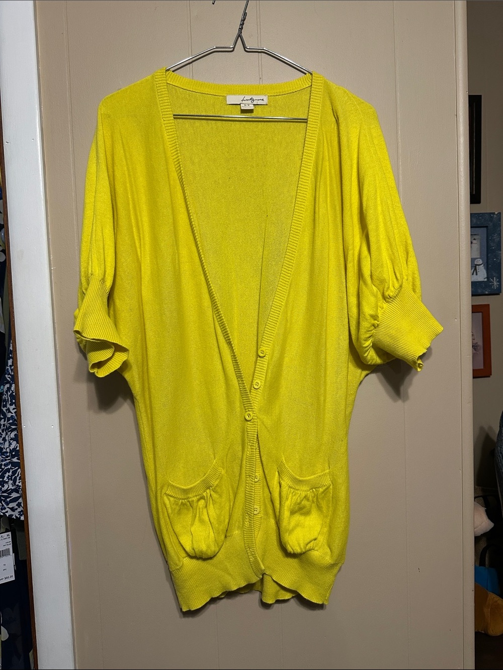 Forever 21 tunic sweater - yellow - size small